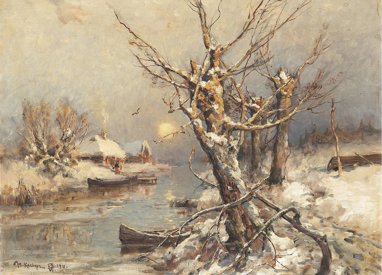 Zimowe słońce, 1911 autorstwa Juli Julievich Klever