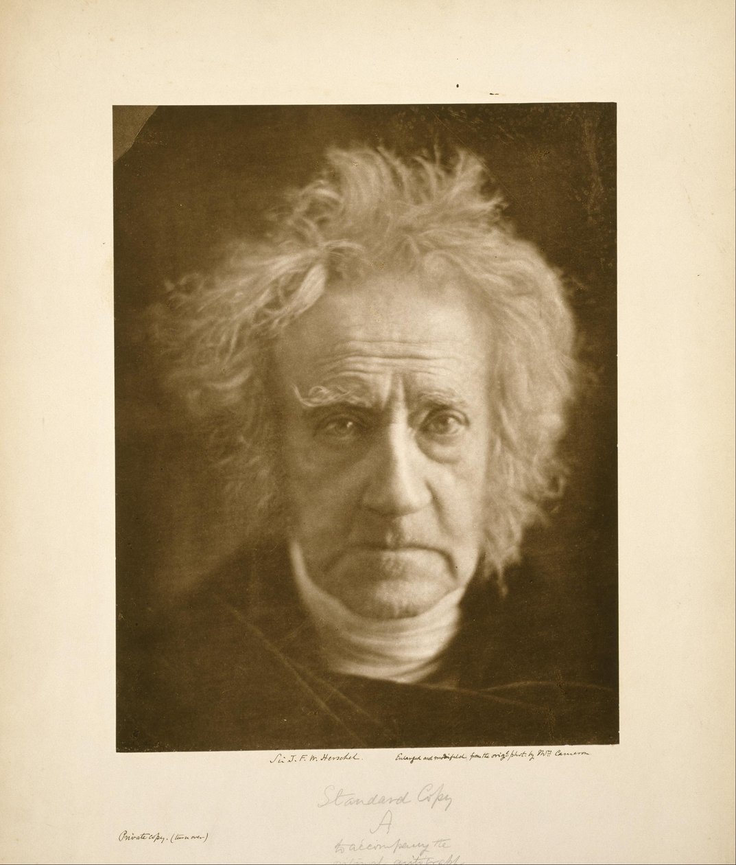 Sir John Frederick William Herschel autorstwa Julia Margaret Cameron
