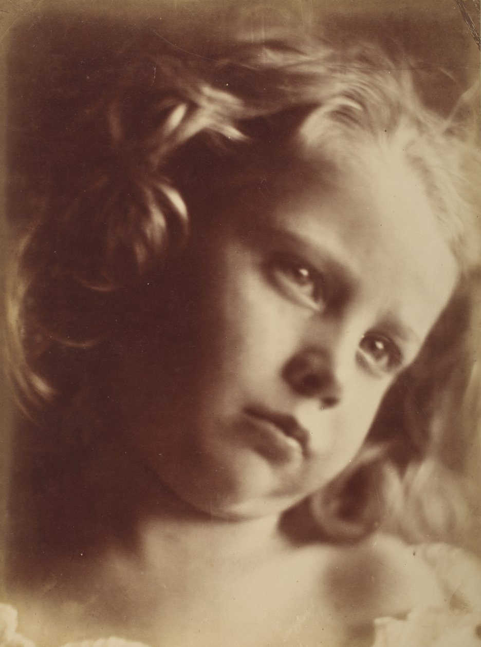 „Głowa dziecka”, Freshwater, 1866 r. (z natury, bez powiększenia) autorstwa Julia Margaret Cameron