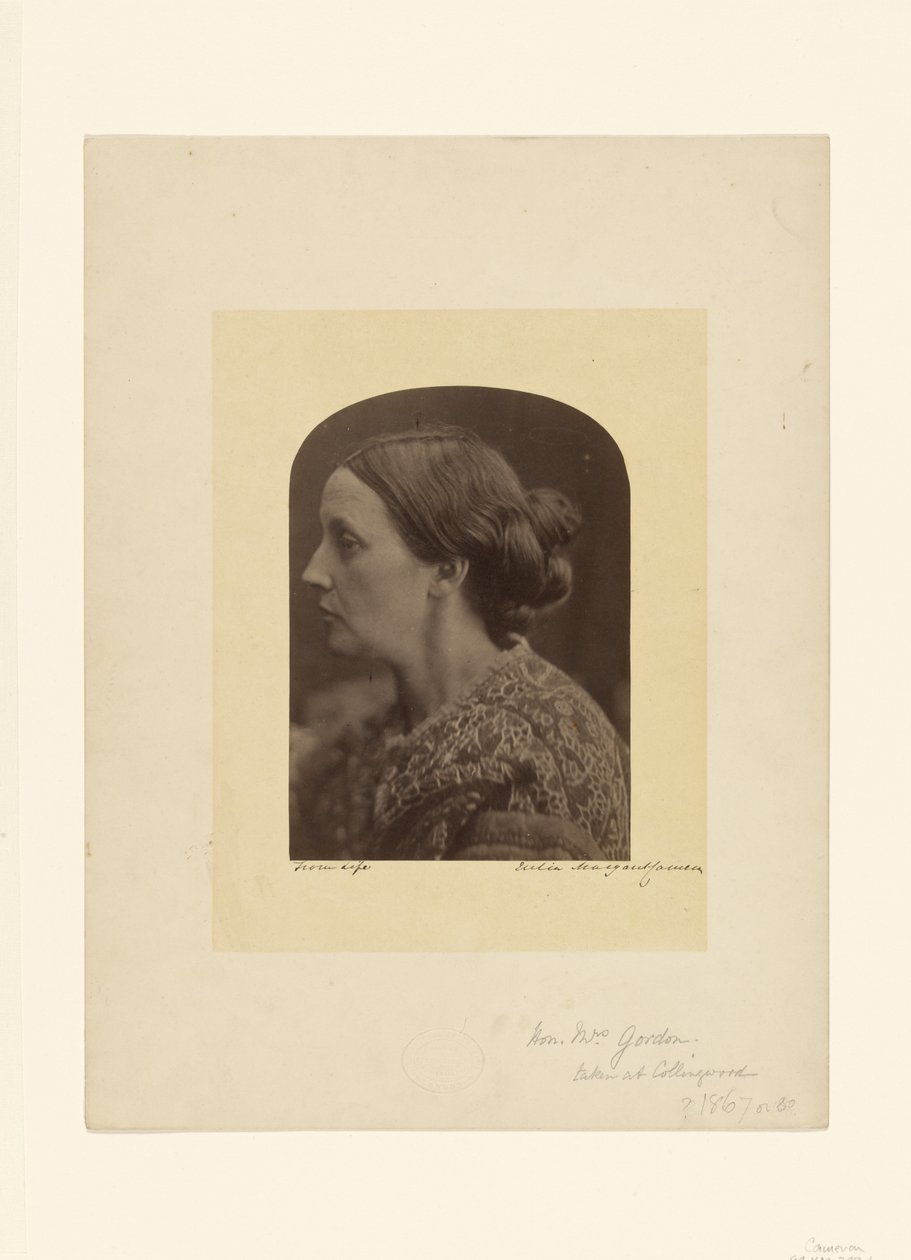 Czcigodna pani Gordon / Caroline Emilia Mary Hershel autorstwa Julia Margaret Cameron