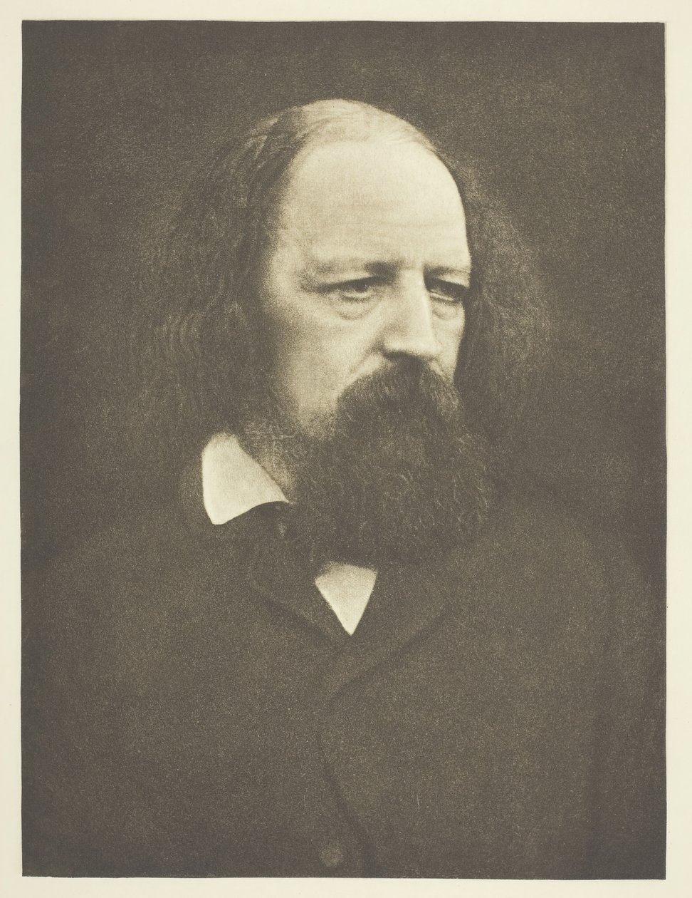 Lord Tennyson, 1867, wydrukowany w październiku 1890. autorstwa Julia Margaret Cameron