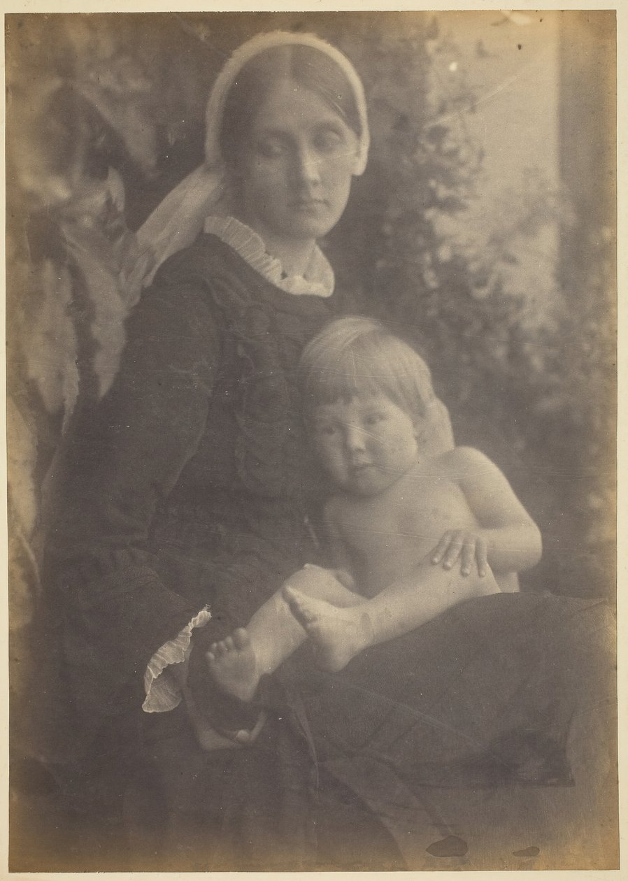 Pani Herbert Duckworth z Geraldem Duckworth, 1872. autorstwa Julia Margaret Cameron