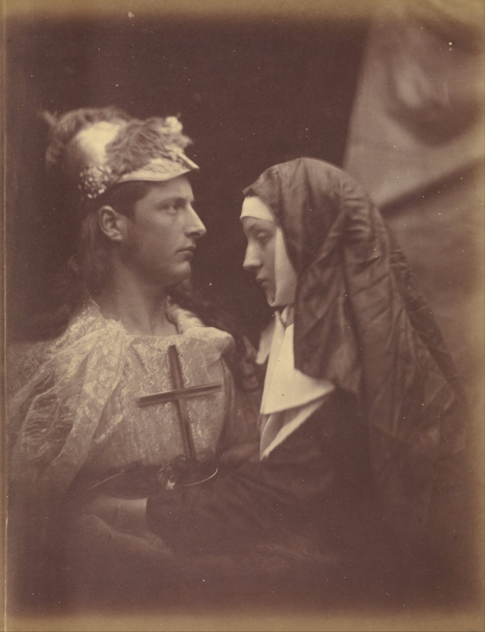 Sir Galahad i blada zakonnica autorstwa Julia Margaret Cameron