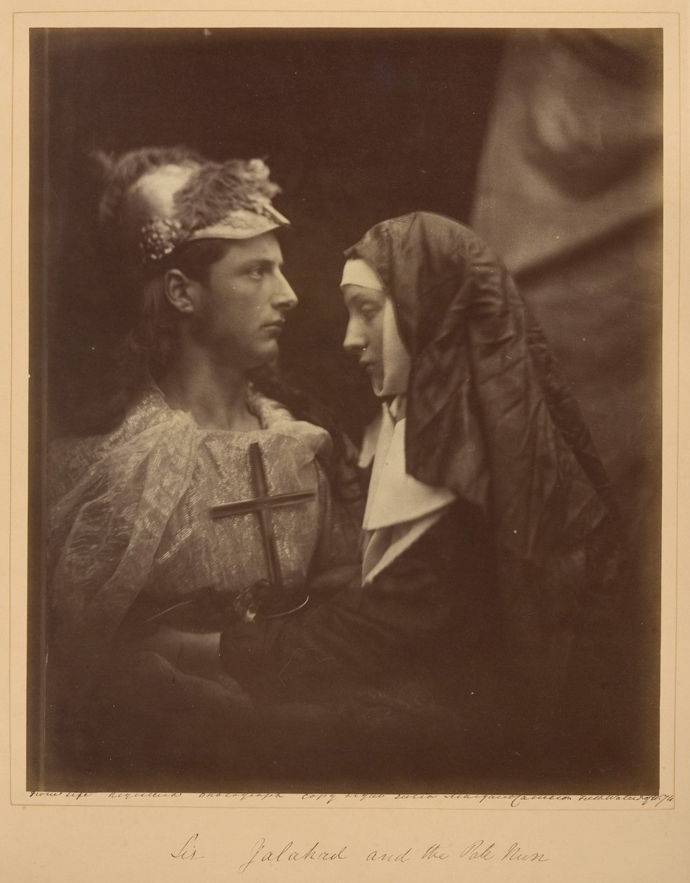 Sir Galahad i blada zakonnica autorstwa Julia Margaret Cameron