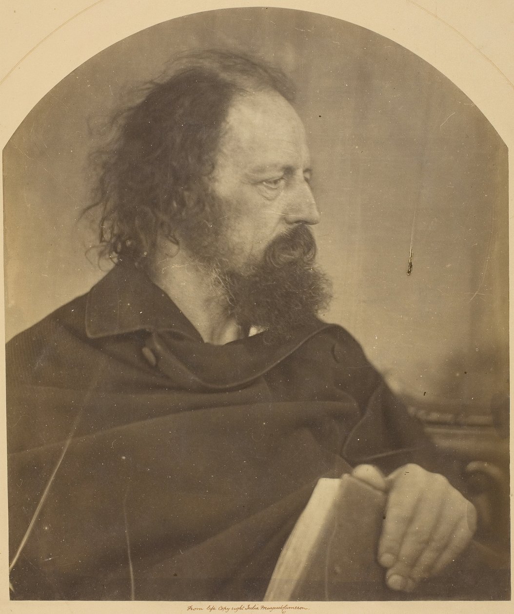 Brudny Mnich, Alfred Tennyson, 1865. autorstwa Julia Margaret Cameron