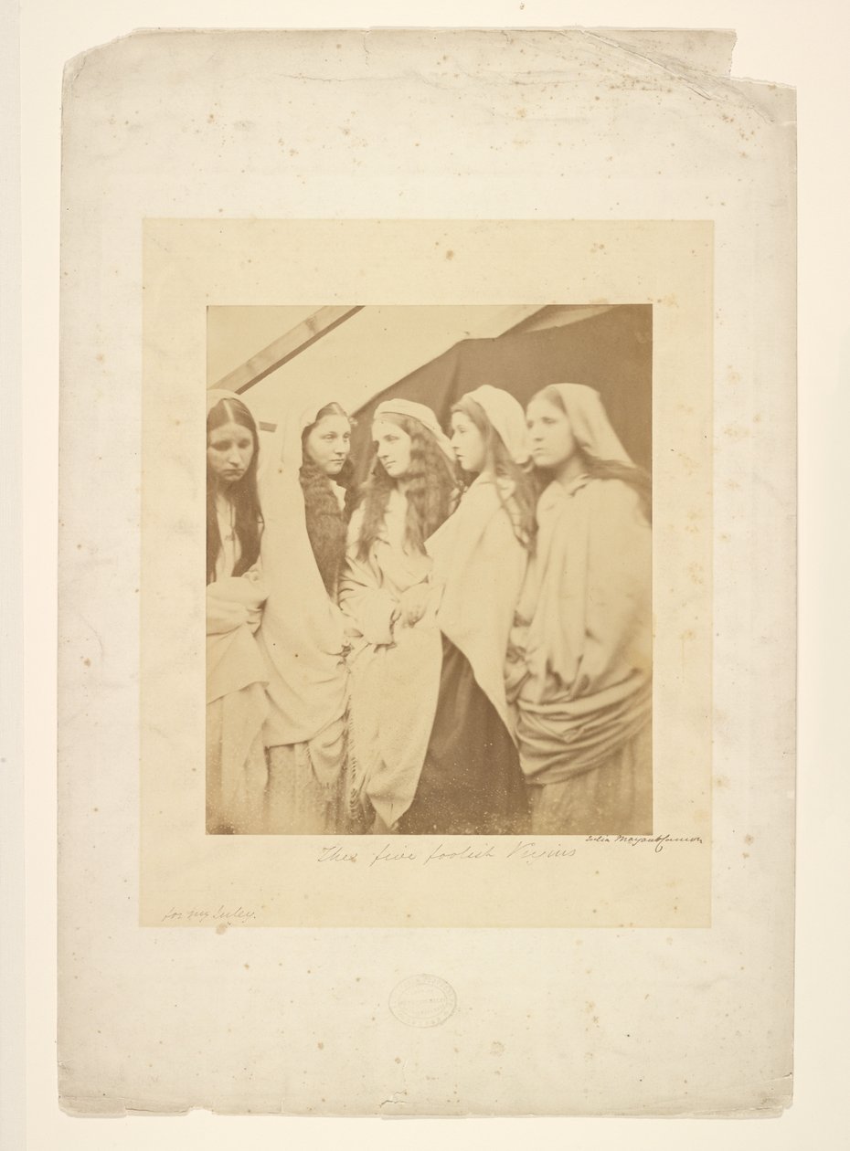 Pięć głupich dziewic autorstwa Julia Margaret Cameron