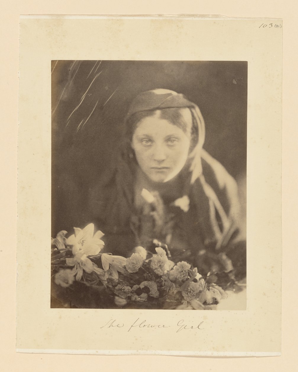 Dziewczyna-kwiat autorstwa Julia Margaret Cameron
