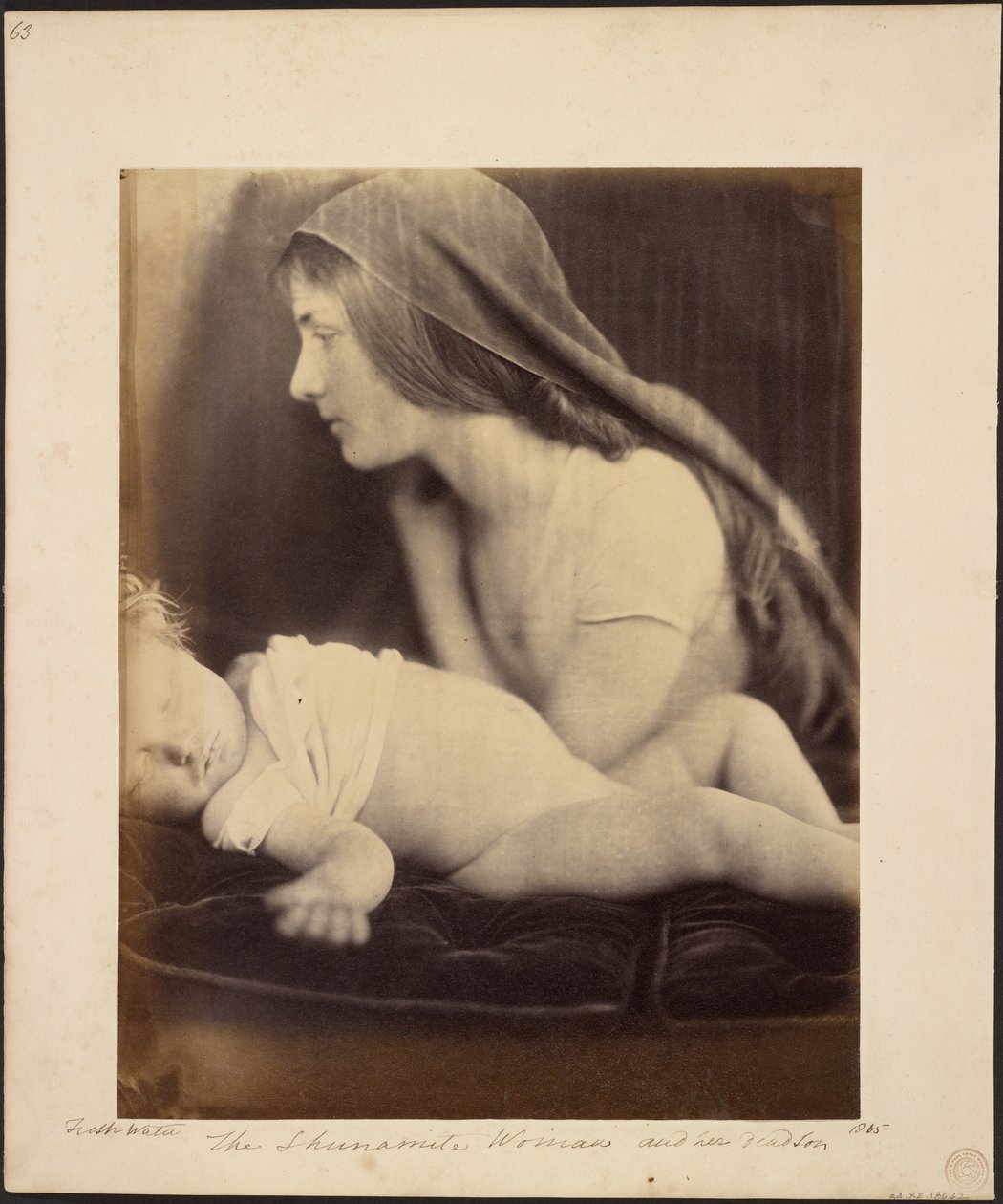 Sunamitka i jej martwy syn autorstwa Julia Margaret Cameron