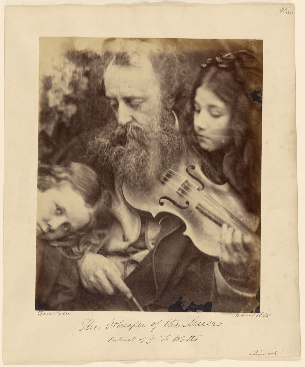 Szept muzy / Portret G. F. Wattsa autorstwa Julia Margaret Cameron