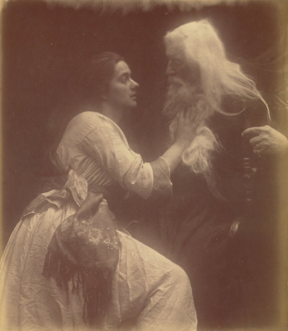 Vivien i Merlin autorstwa Julia Margaret Cameron