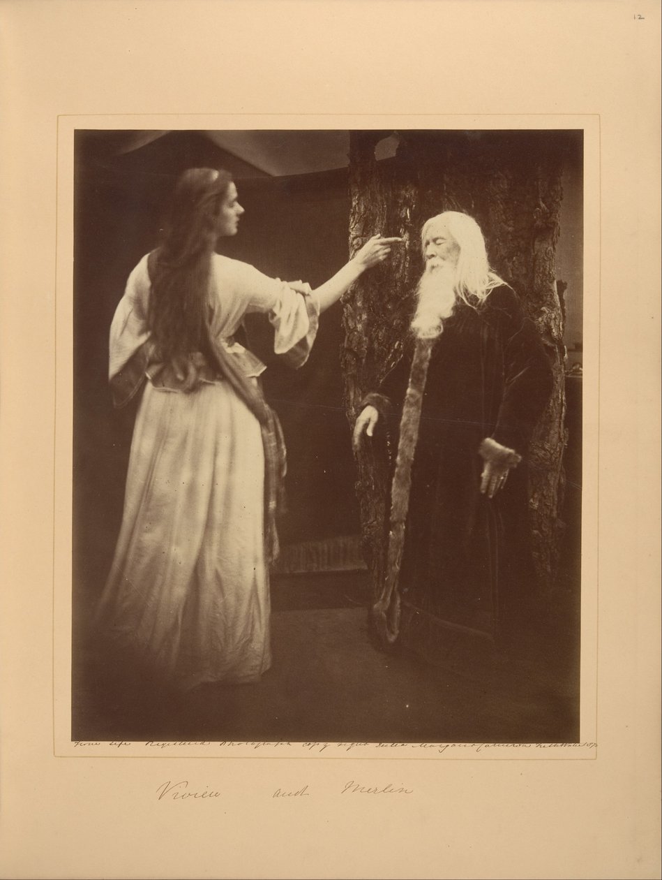 Vivien i Merlin autorstwa Julia Margaret Cameron