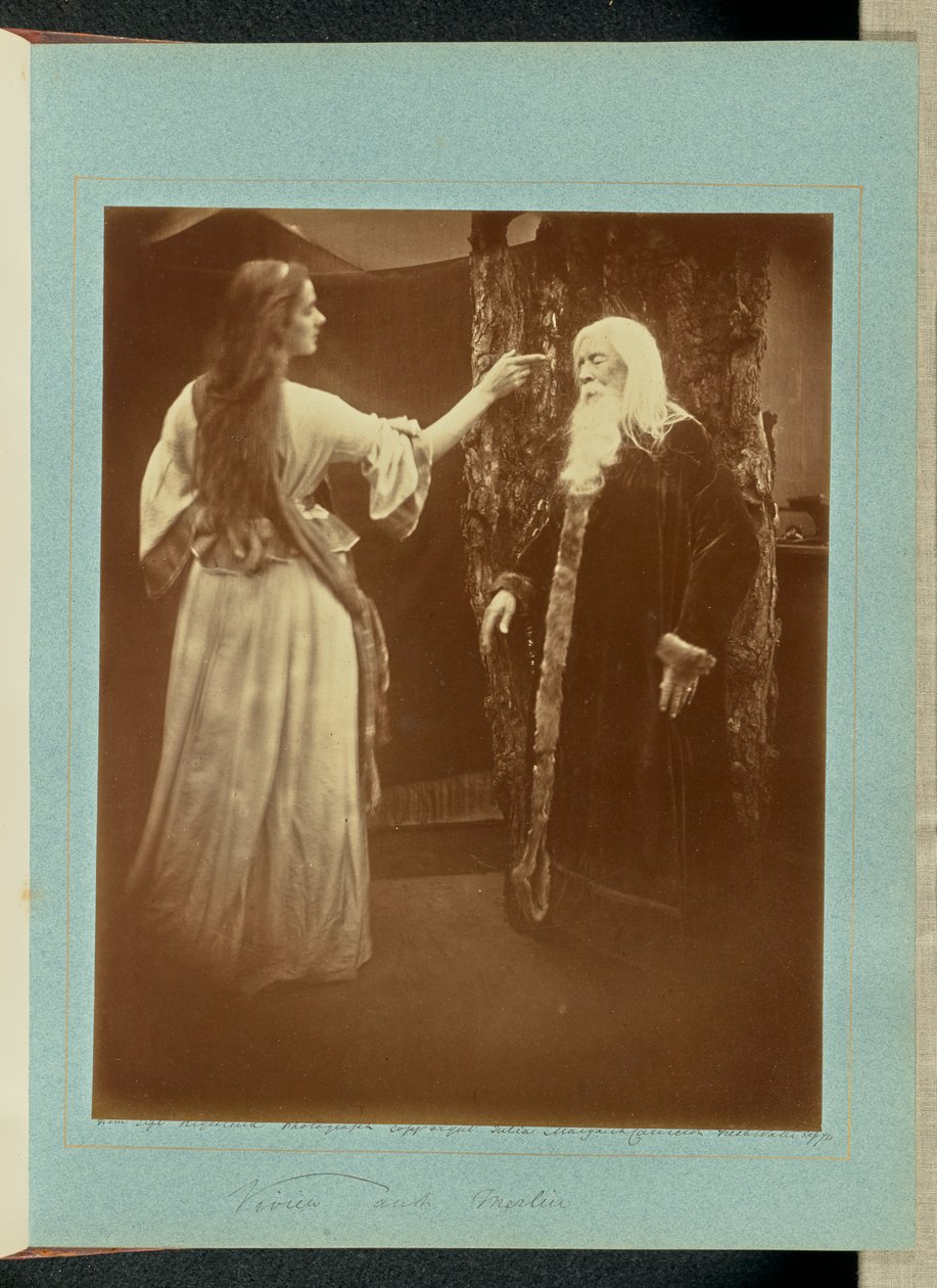 Vivien i Merlin autorstwa Julia Margaret Cameron