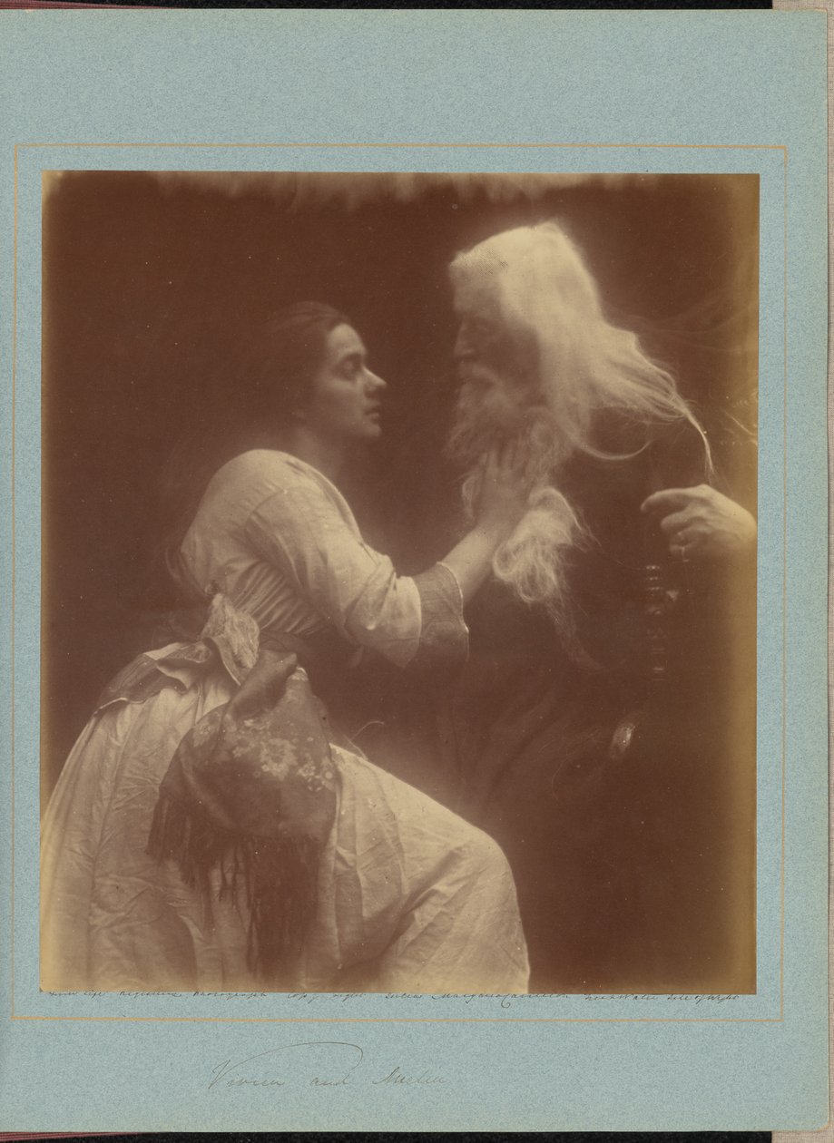 Vivien i Merlin autorstwa Julia Margaret Cameron