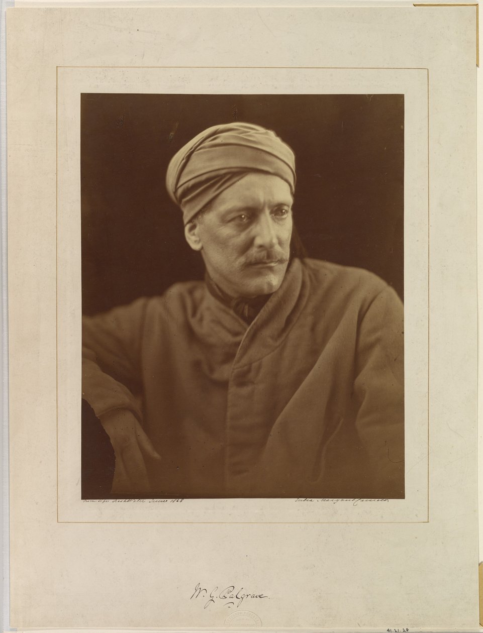 William Gifford Palgrave autorstwa Julia Margaret Cameron