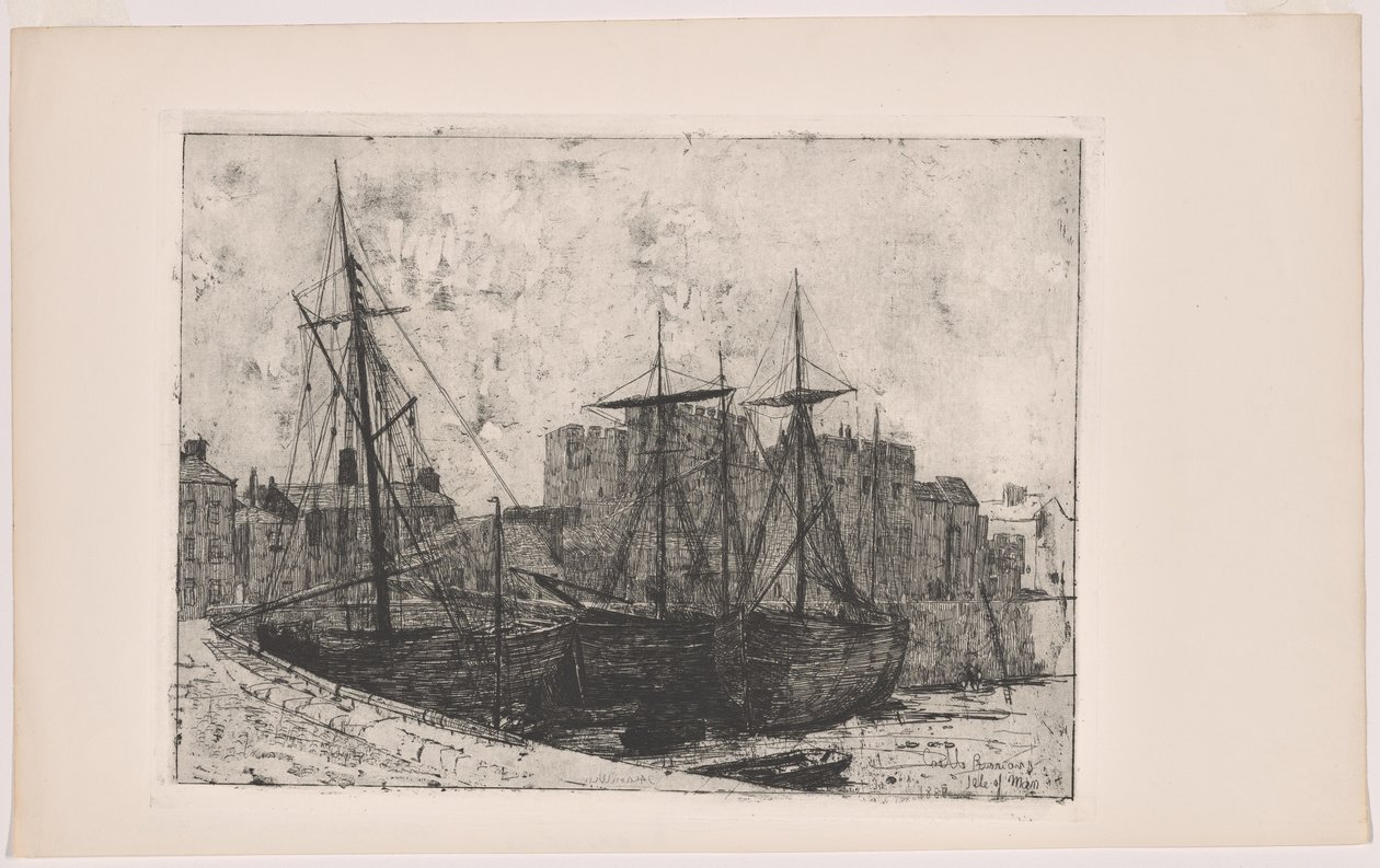 Zamek Rushen - Wyspa Man autorstwa Julian Alden Weir