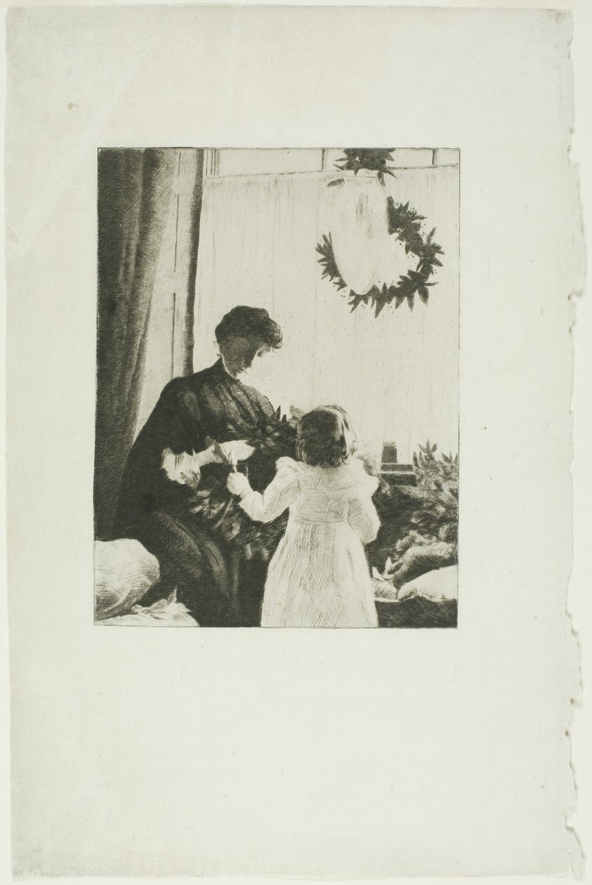 Świąteczna zieleń autorstwa Julian Alden Weir