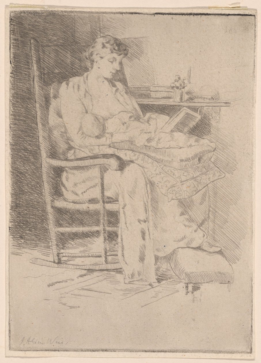 Matka i dziecko, nr 2 autorstwa Julian Alden Weir