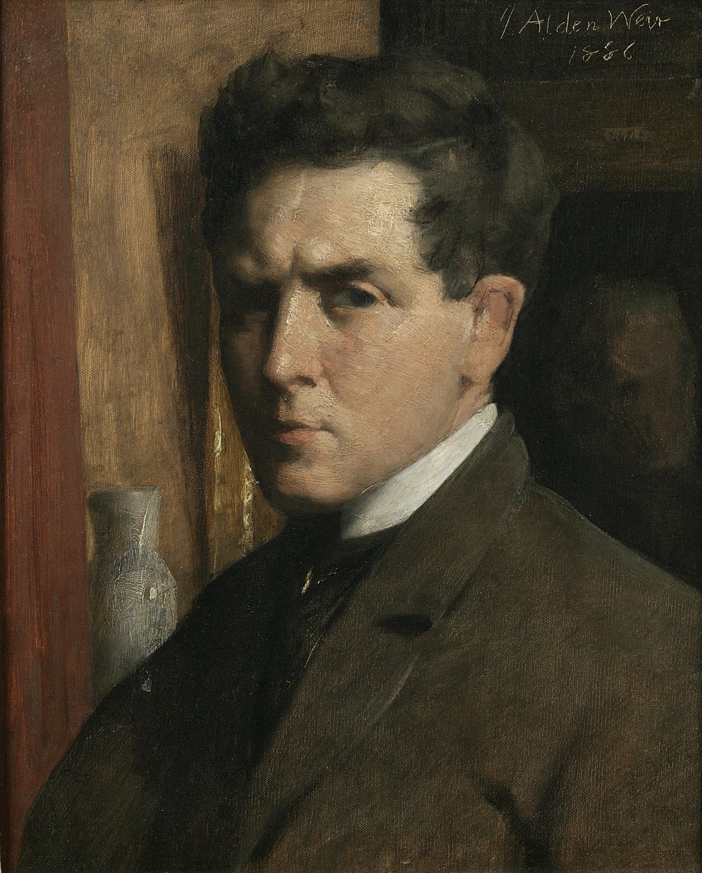 Autoportret, 1886 autorstwa Julian Alden Weir