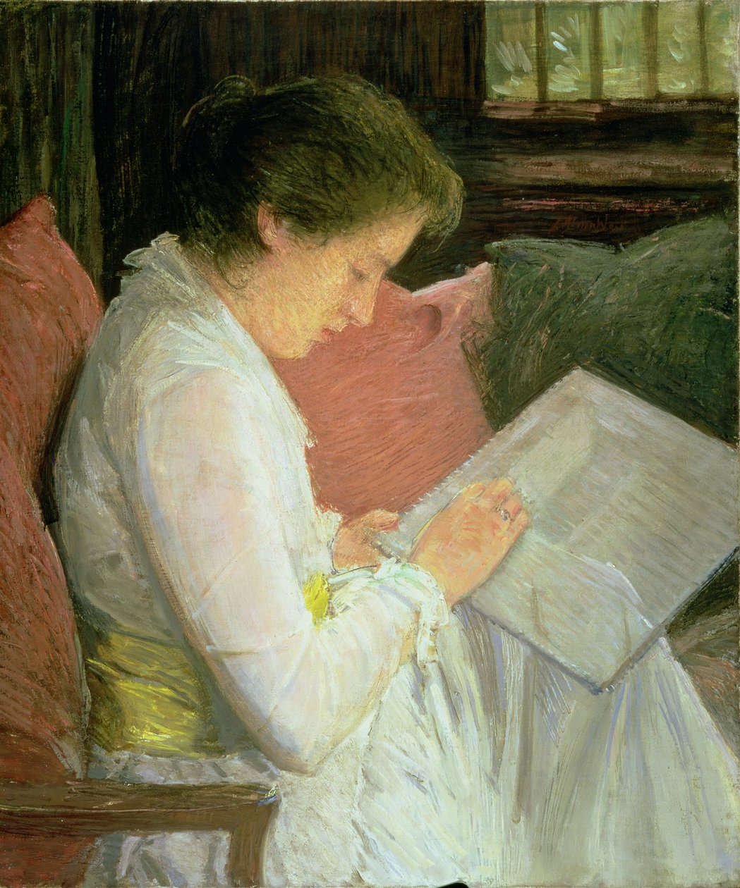Koronkarnia, 1915 autorstwa Julian Alden Weir