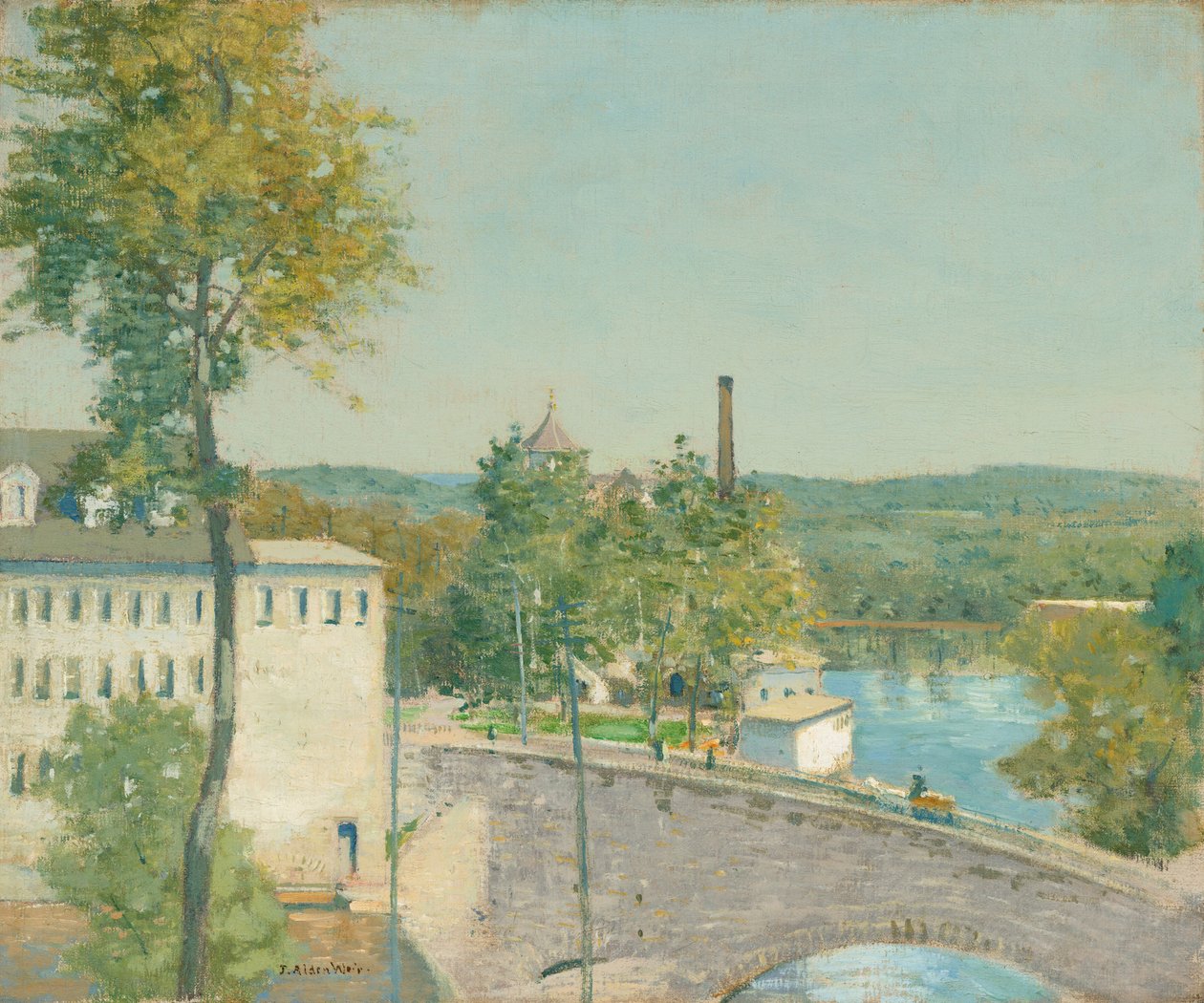 US Thread Company Mills, Willimantic, Connecticut autorstwa Julian Alden Weir