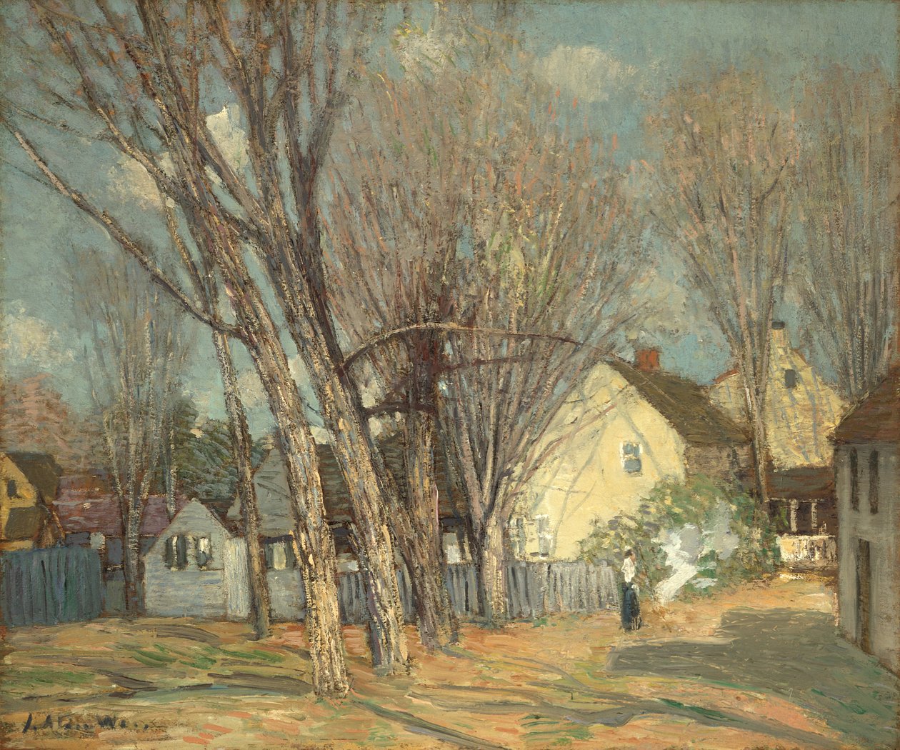 Windham Village, ok. 1913-14 (olej na mahoniowym panelu) autorstwa Julian Alden Weir