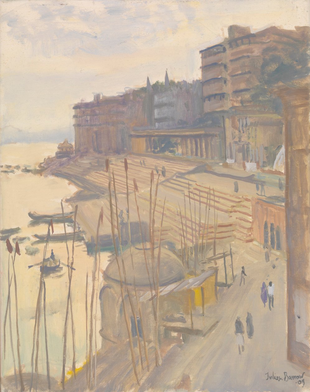 Ganges w Varanesi, 2009 autorstwa Julian Barrow