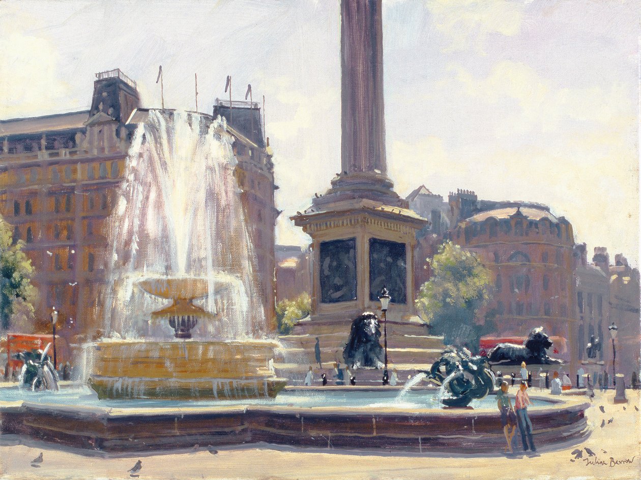 Trafalgar Square, Londyn autorstwa Julian Barrow