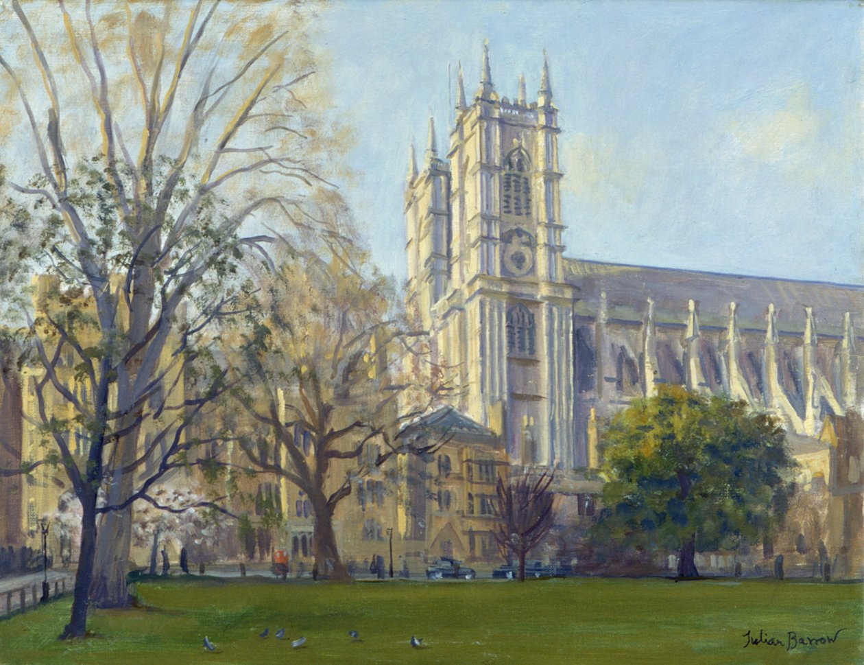 Opactwo Westminsterskie z Deans Yard autorstwa Julian Barrow