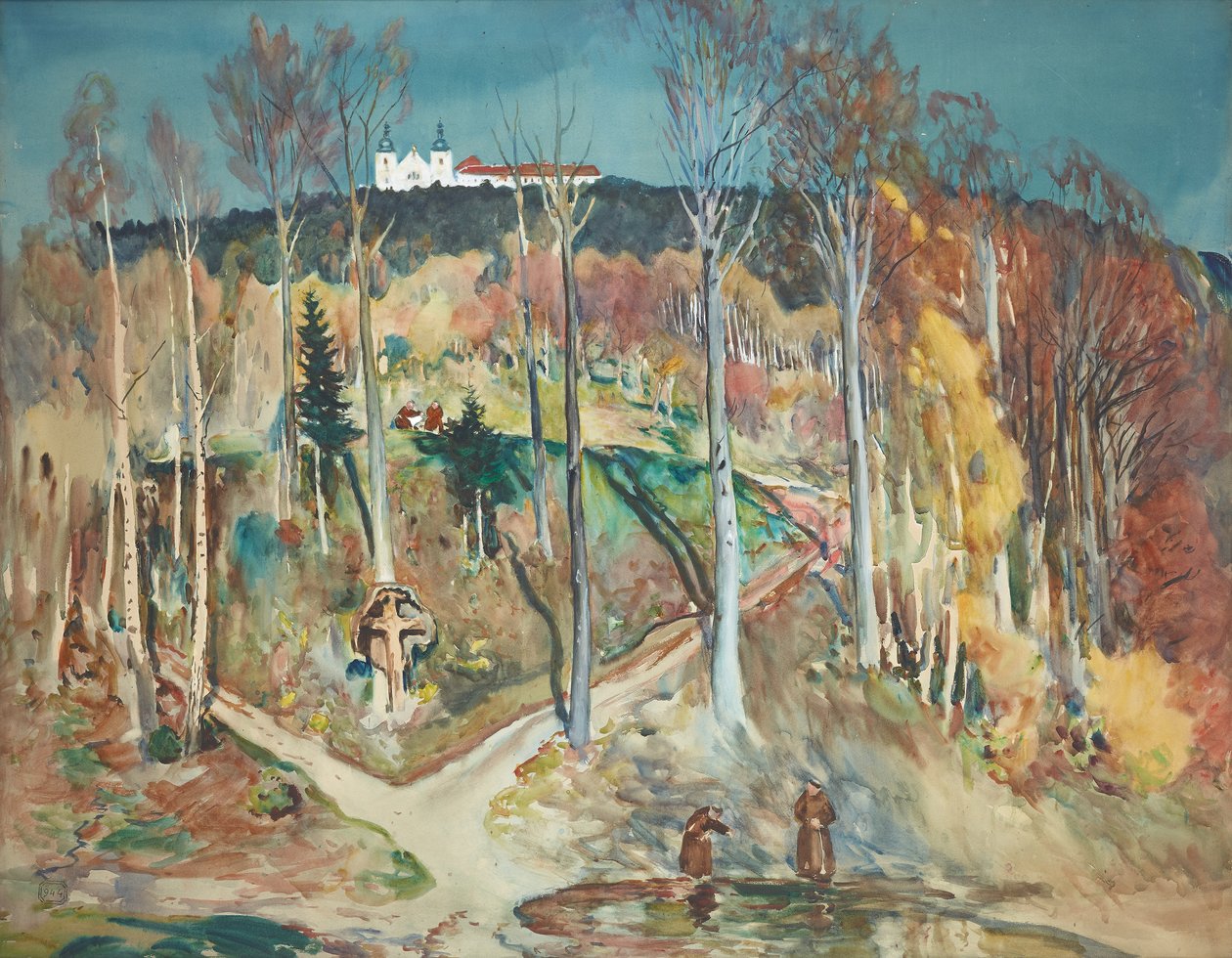 Ogród (zbocze leśne w pobliżu Maria Taferl w Wachau) autorstwa Julian Falat