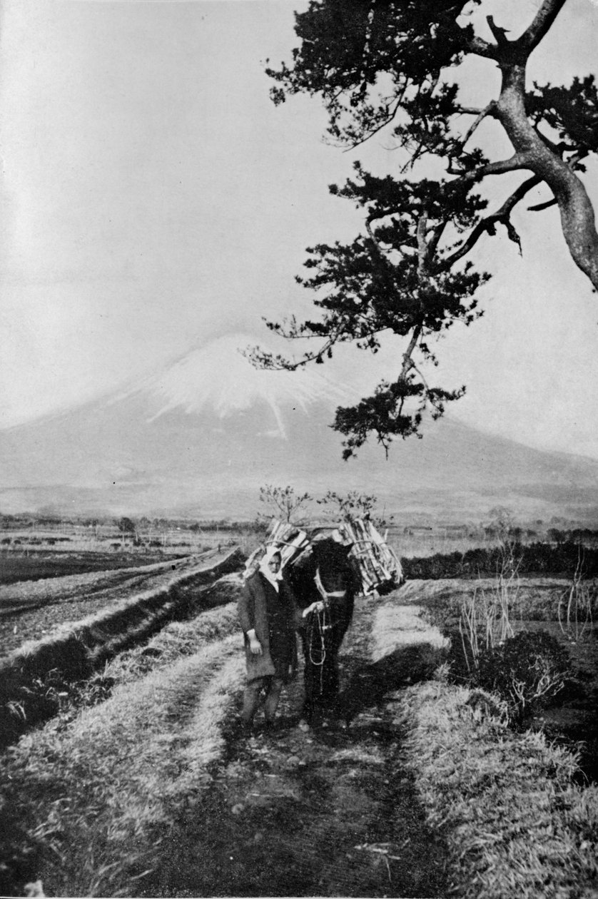 Chłopi z regionu Fuji nie z nazwy, ale tylko jako O Yama, Góra Honorowa, ok. 1900, autorstwa Julian Leonard Street