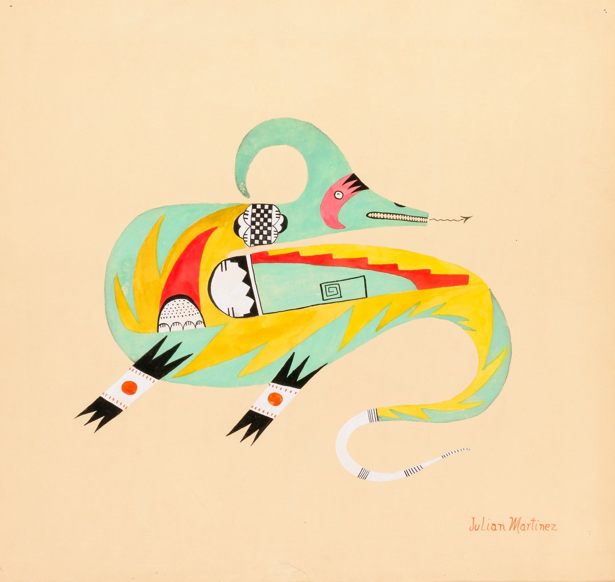 Avanyu, ca. 1923. autorstwa Julian Martinez