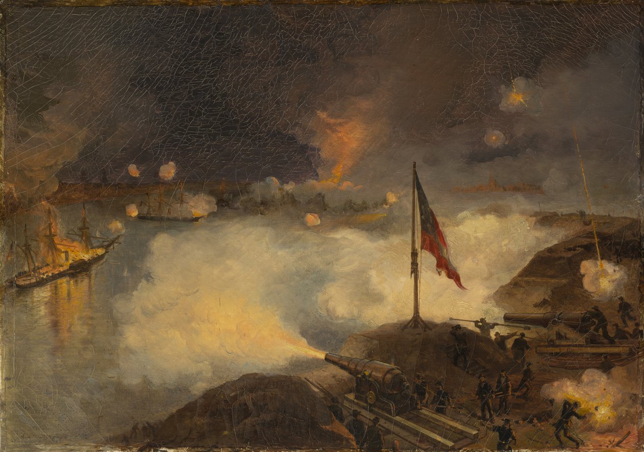 Bitwa pod Port Hudson, LA, 1863, 1886 autorstwa Julian Oliver Davidson