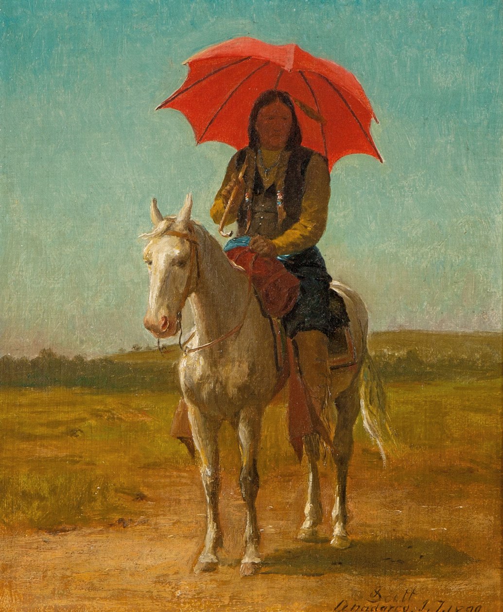 Jeździec, Anadarko, Oklahoma, 1890 autorstwa Julian Scott