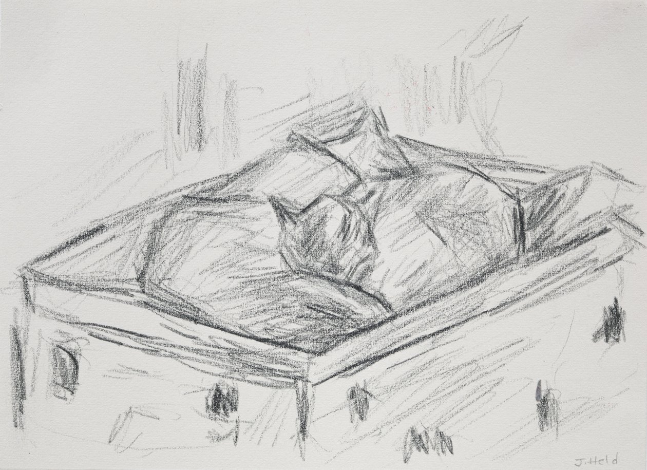 Koty Pisklę, 2015 (ołówek) autorstwa Julie Held