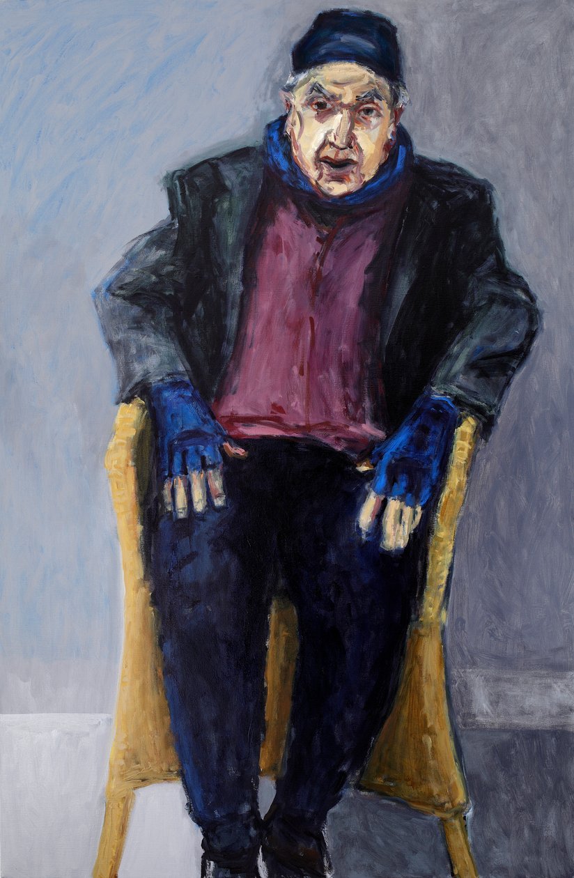 Mój ojciec, 2011 (akryl i olej na płótnie) autorstwa Julie Held