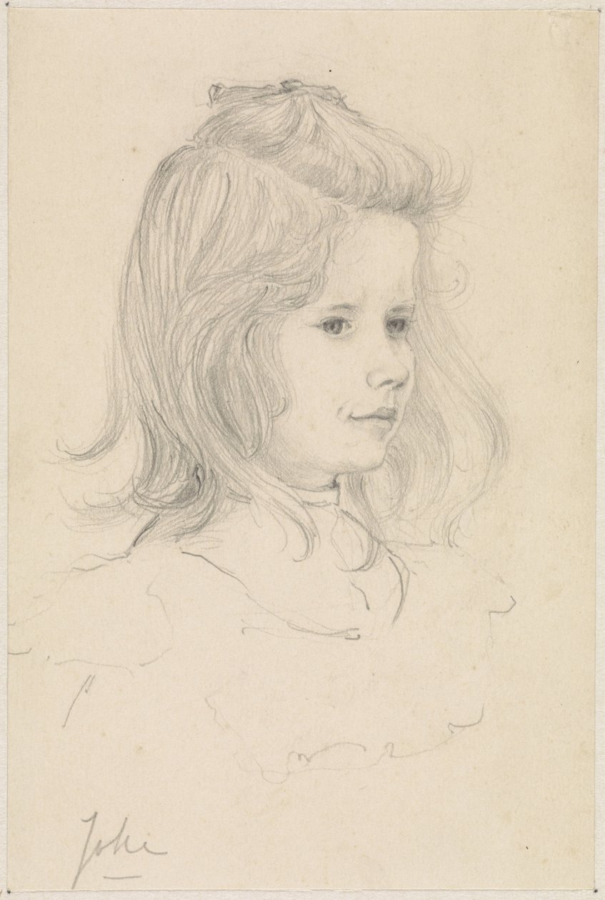 Portret dziewczyny żartu autorstwa Julie de Graag