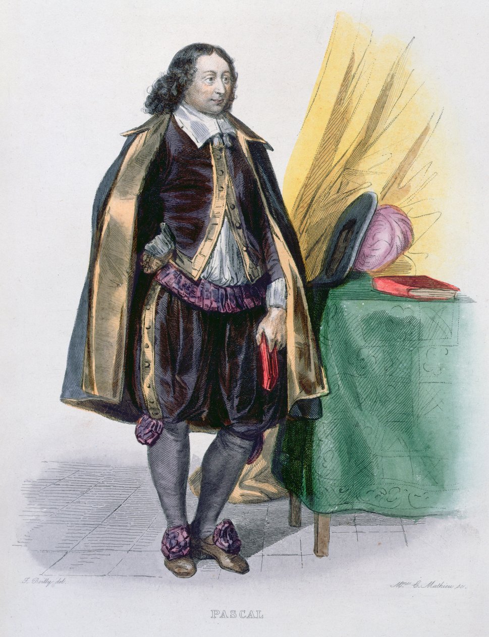 Blaise Pascal (1623-62), 1841 autorstwa Julien Leopold Boilly