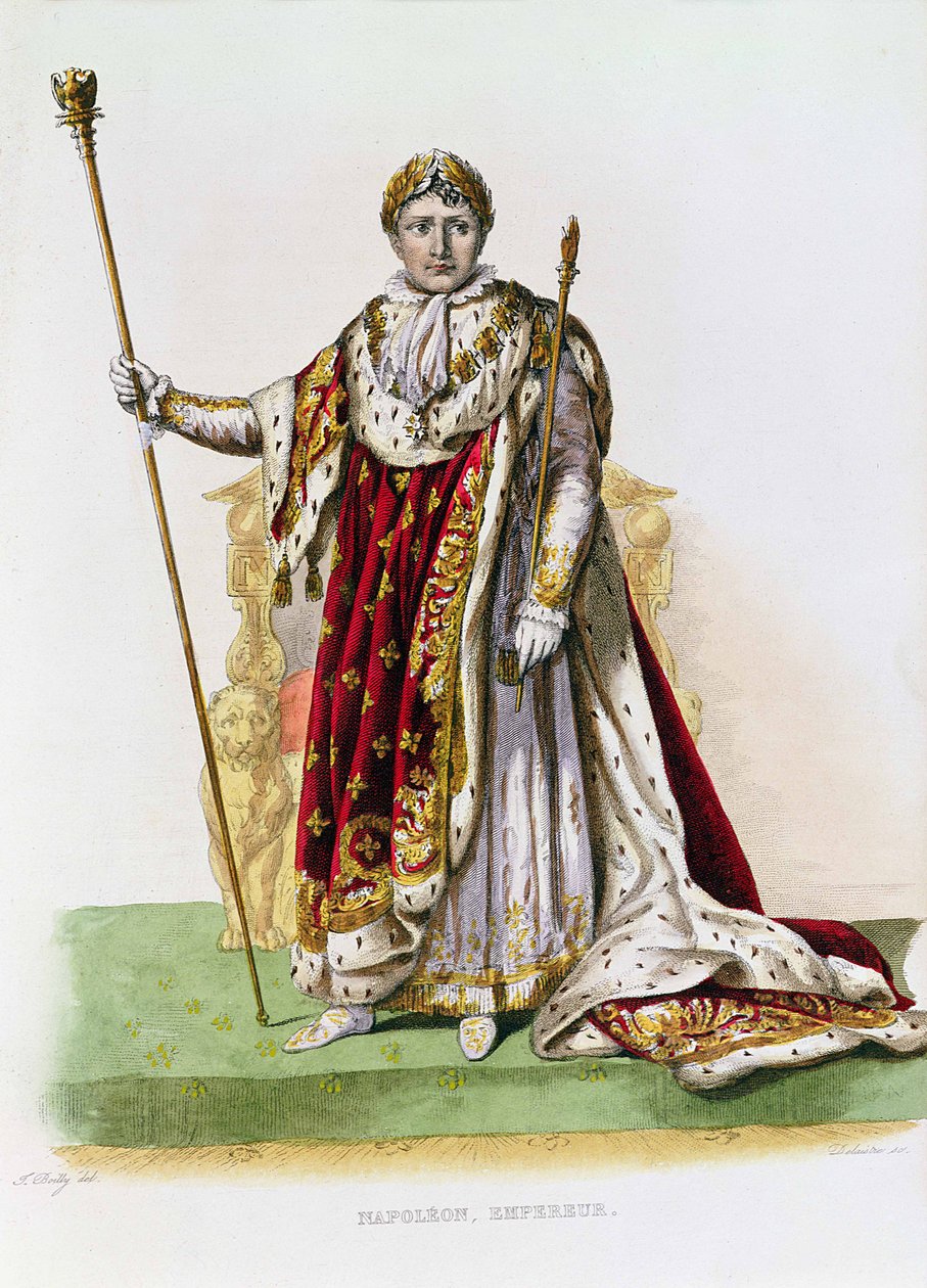 Cesarz Napoleon II (1808-73) grawerowany przez Delaistre, ok.1830 (kolor grawerowany) autorstwa Julien Leopold Boilly