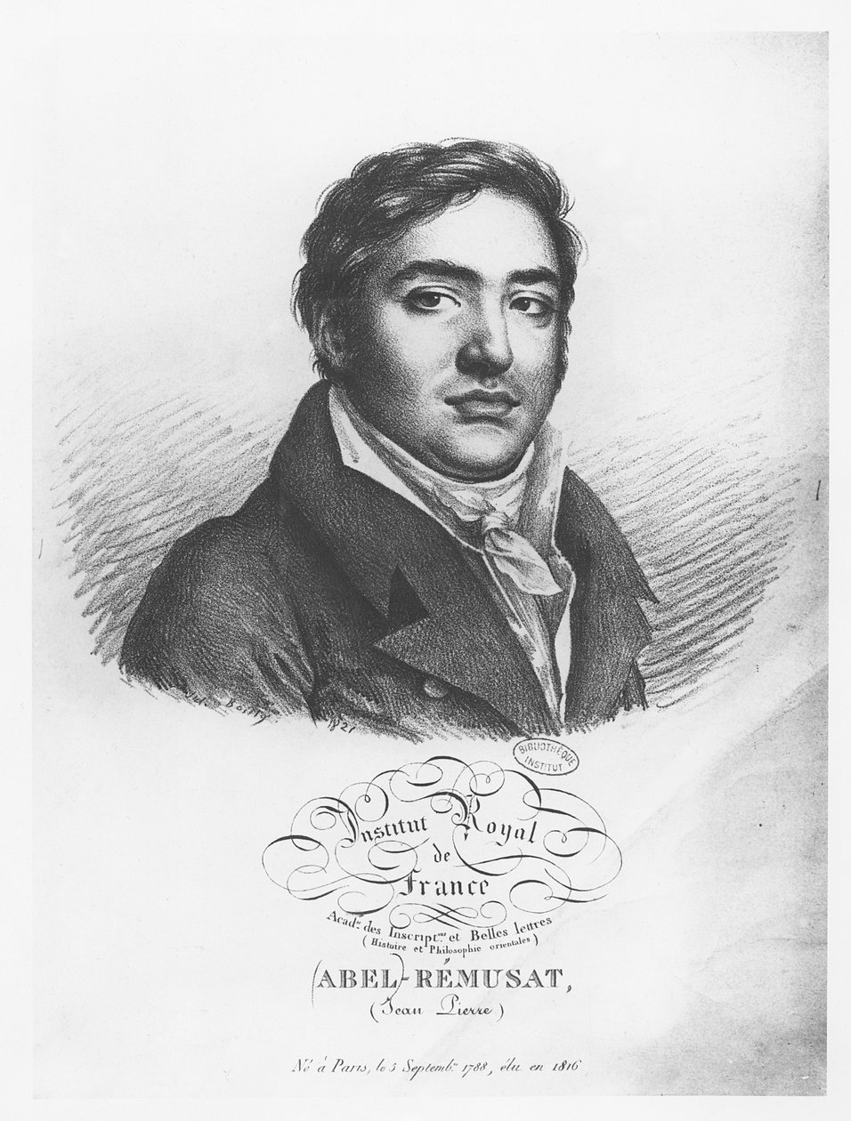 Portret Abla Rémusat autorstwa Julien Leopold Boilly