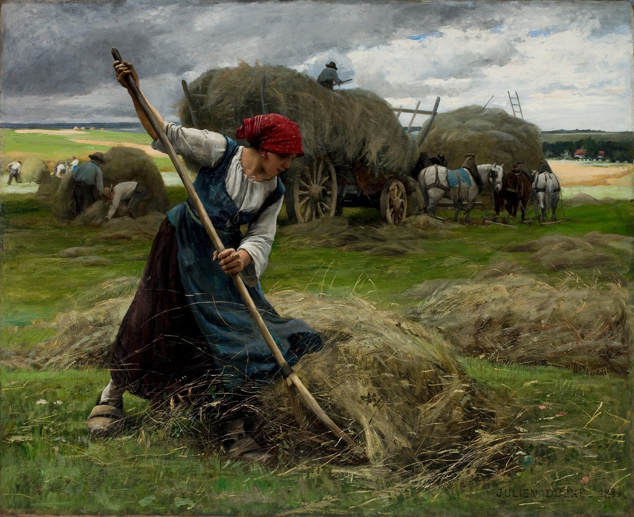 Scena sianokosów autorstwa Julien Dupre