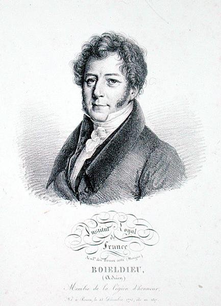 Francois Adrien Boieldieu (1775-1834) 1828 (lito) autorstwa Julien Leopold (after) Boilly