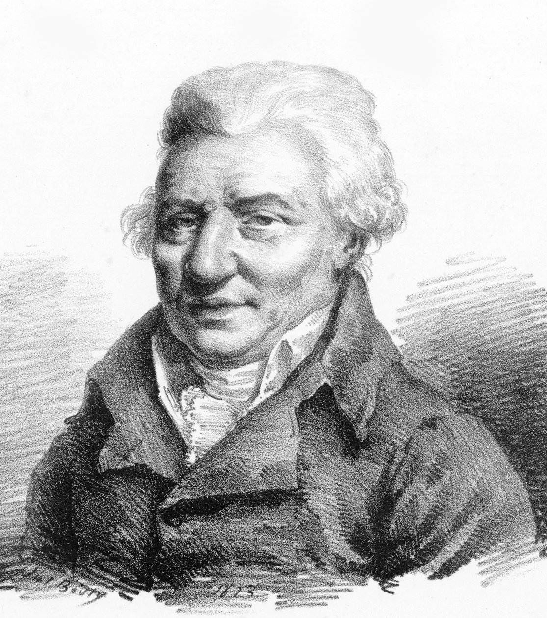 Portret kompozytora Pierre-Alexandre Monsigny 1729-1817, 1823. autorstwa Julien Leopold Boilly