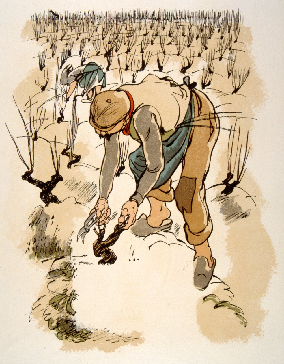 Ilustração humorística de vinho 1946.Ilustração de Julien Pavilpolish autorstwa Julien Pavil