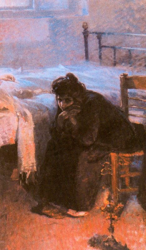 Godziny udręki autorstwa Julio Romero de Torres