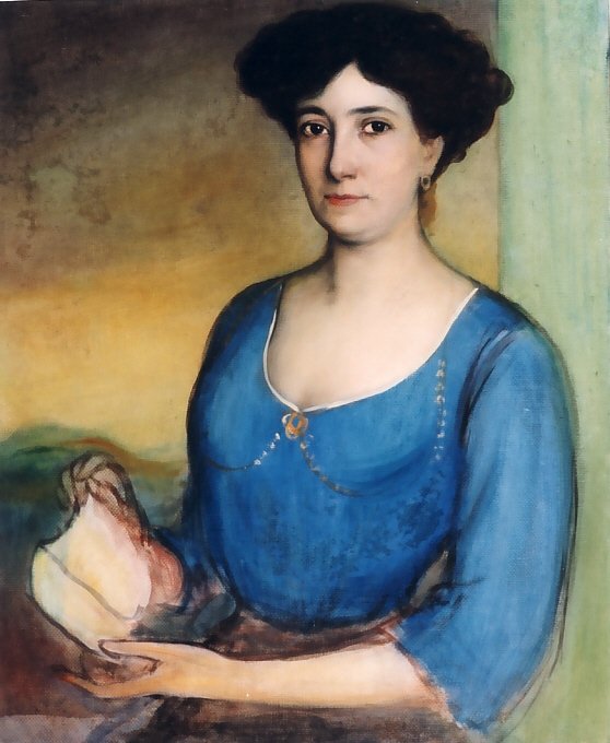 La Señora de Casanueva Szkic do portretu. autorstwa Julio Romero de Torres