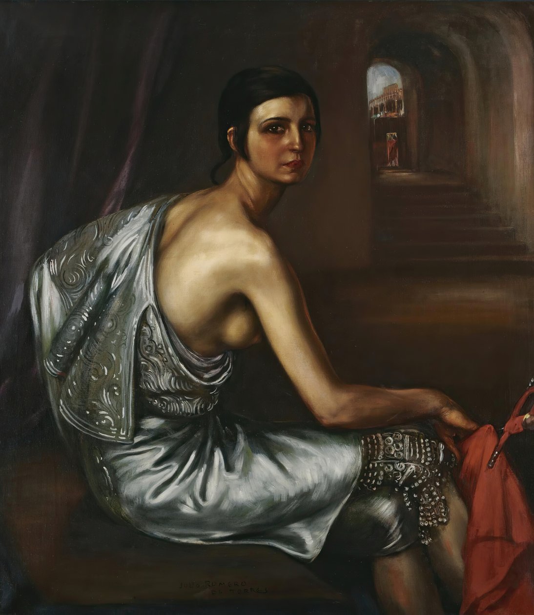 Torreador Dziewczyna Torero, 1928-1929. autorstwa Julio Romero de Torres