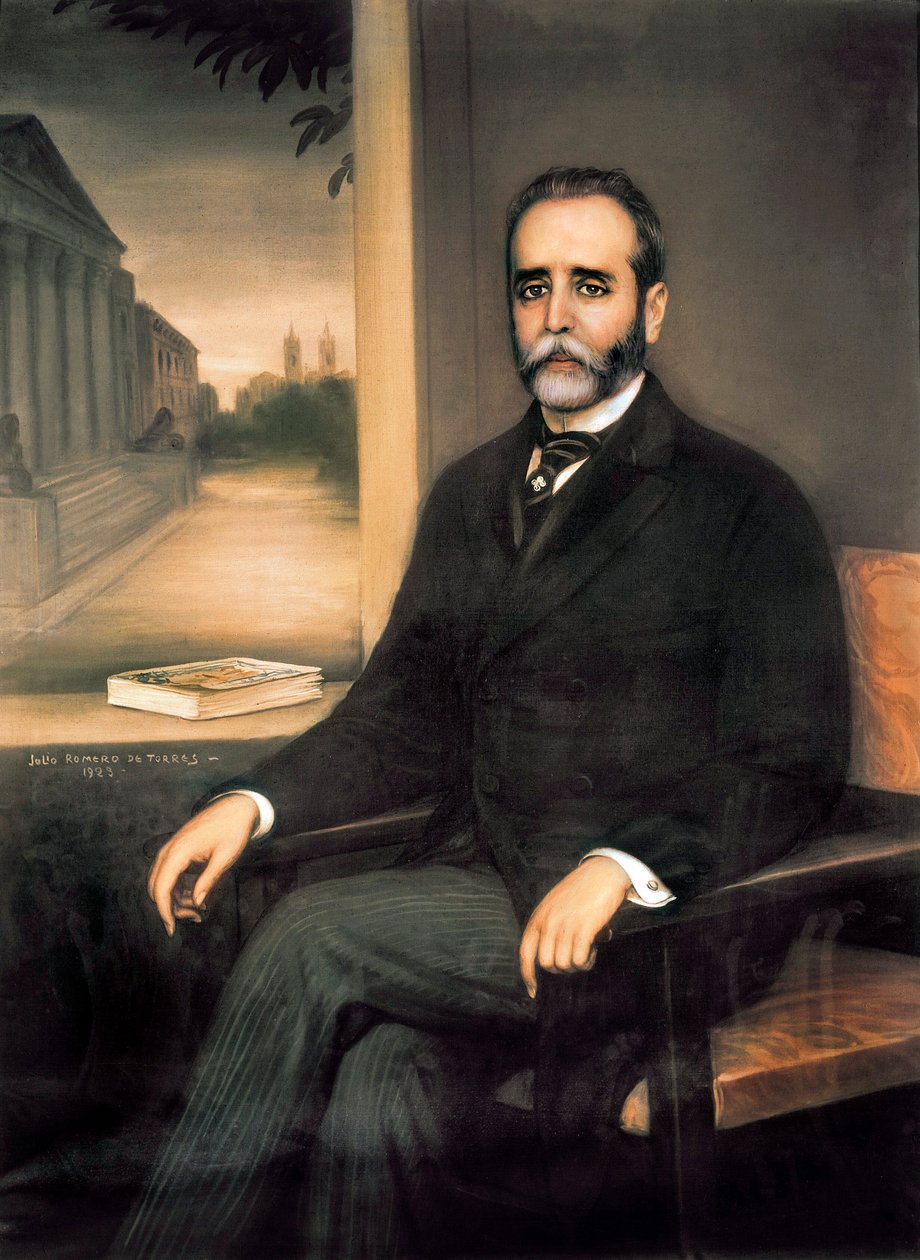 Portret Jose Sancheza Guerry (1859-1935), hiszpańskiego polityka, prawnika i dziennikarza autorstwa Julio Romero de Torres