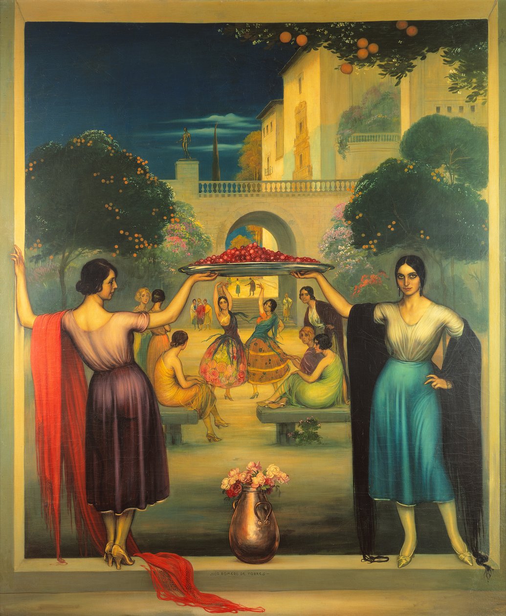 Wiosna Primavera, ok. 1915 (olej na desce) autorstwa Julio Romero de Torres