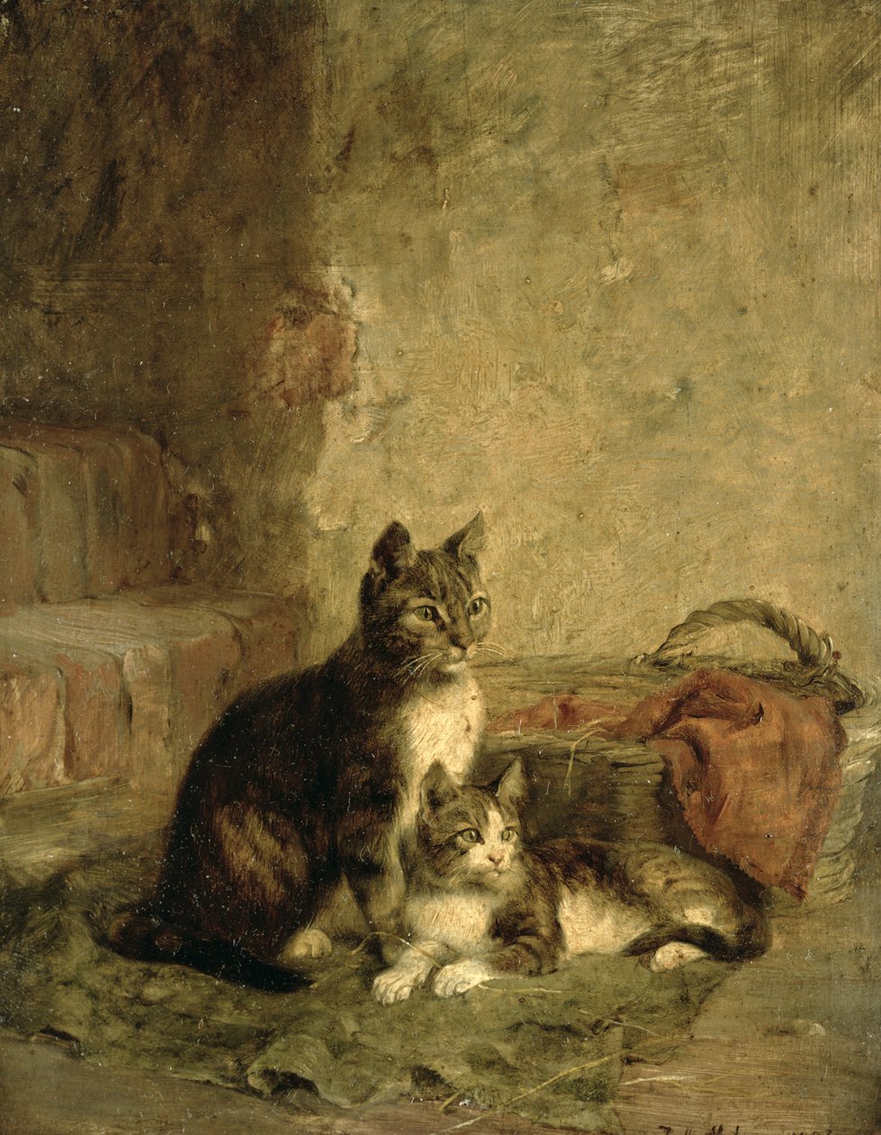 Koty, 1883 autorstwa Julius Adam