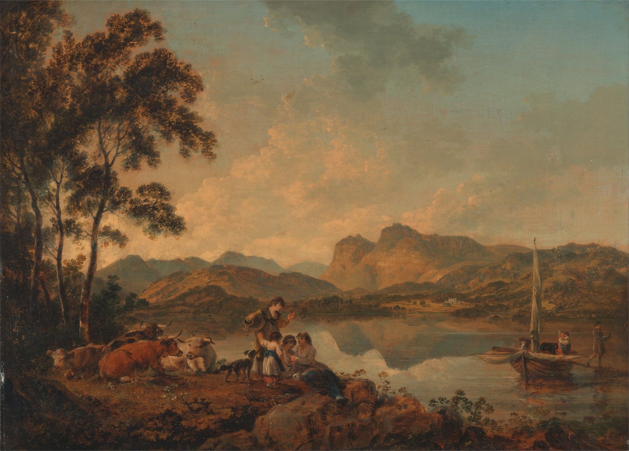 Langdale Pikes z Lowood autorstwa Julius Caesar Ibbetson